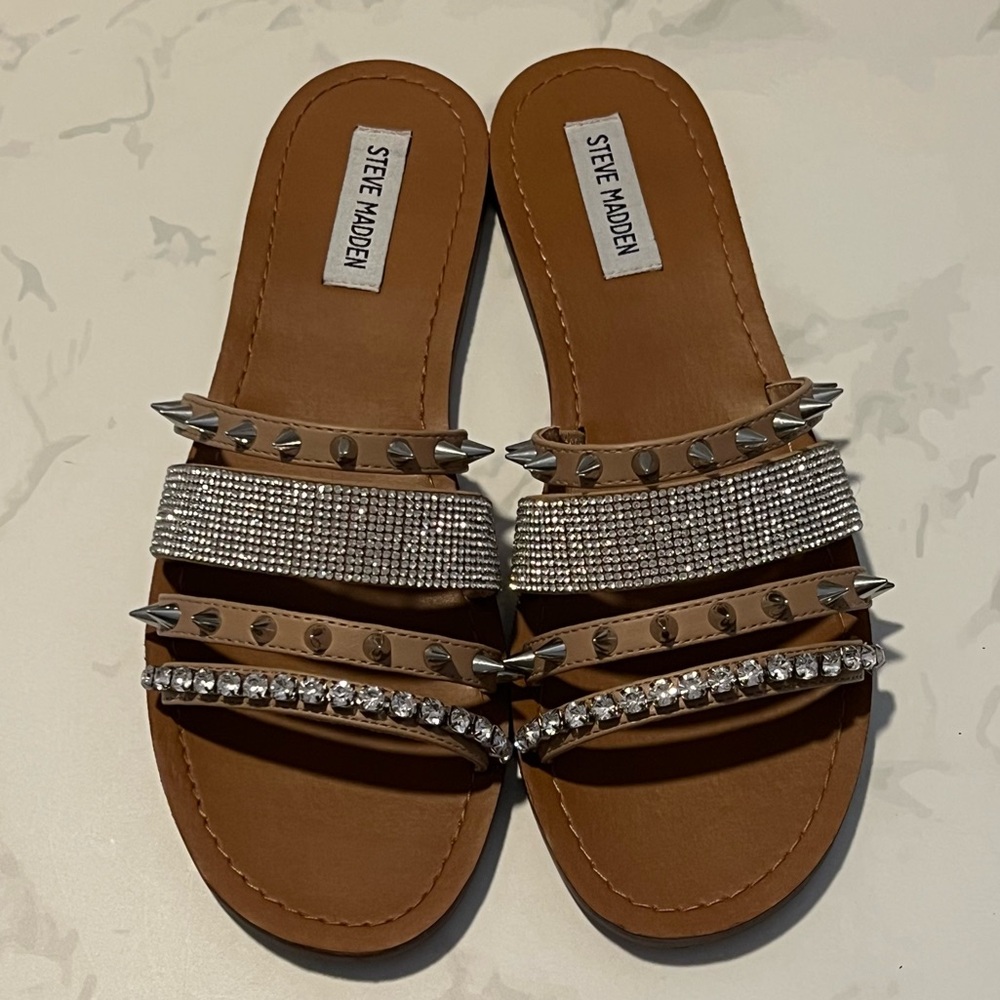 NEW! Steve Madden Natural Lindy Sandal